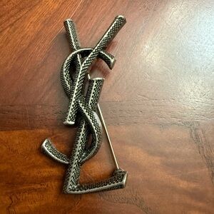 Brand new Saint Laurent Silver Brooch no box